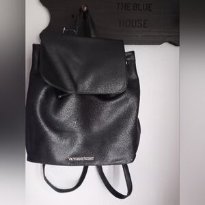 Victorias Secret Signature Supermodel Essentials Black Backpack Tote Bag Purse